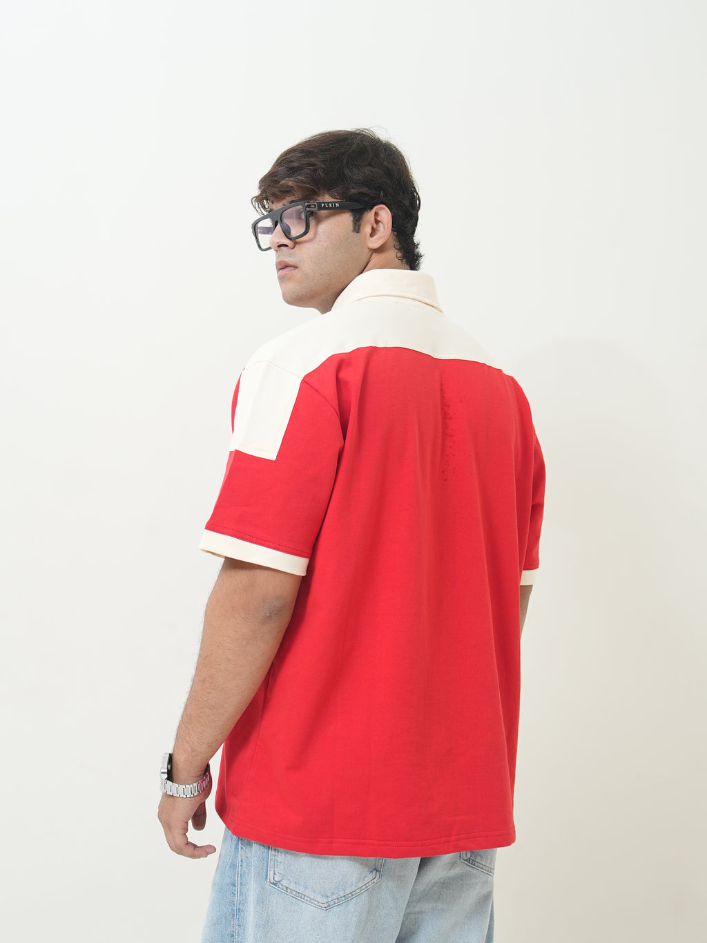 Believe In Gods Plan Oversized Polo T-Shirt