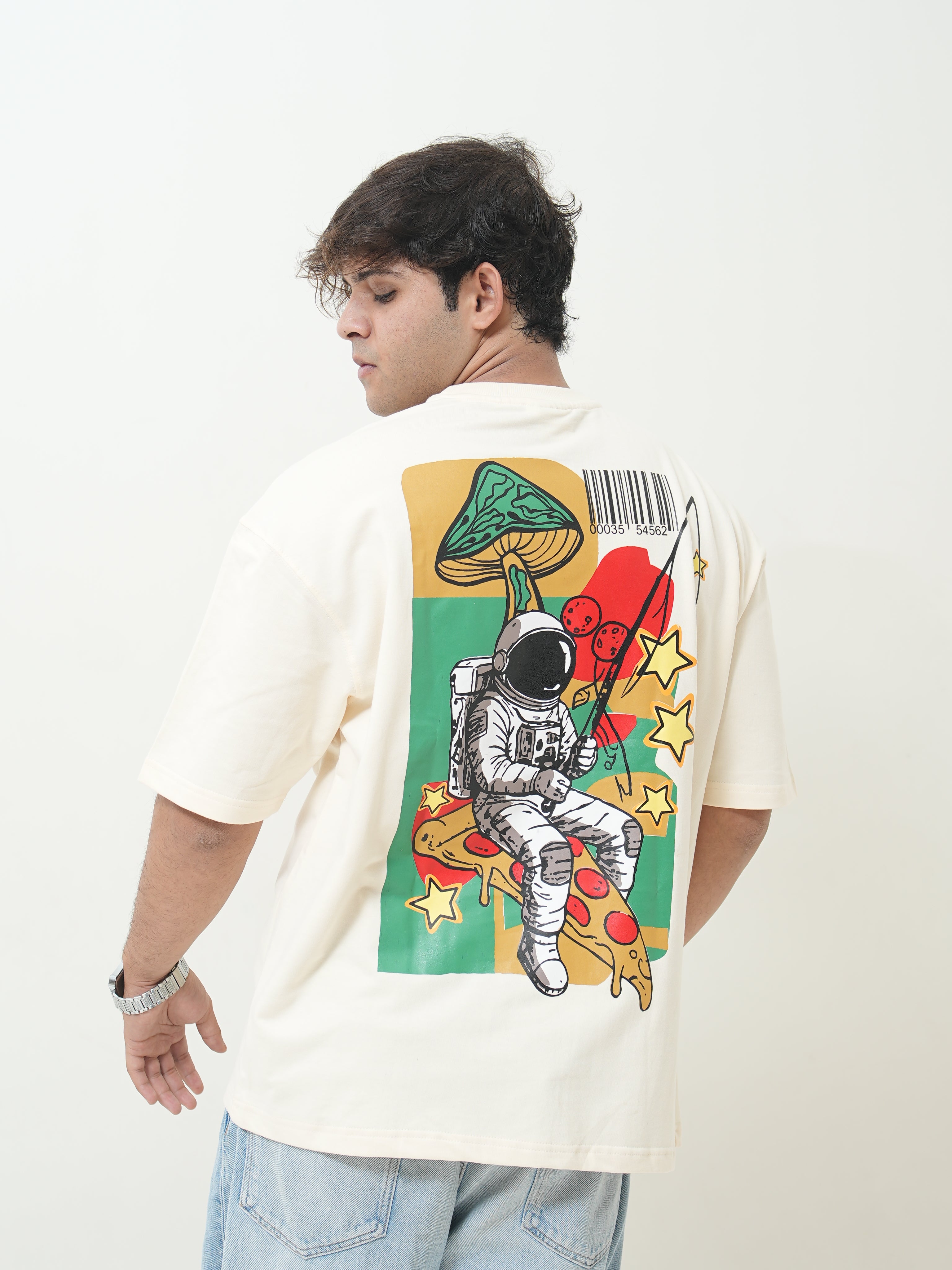 Trippy Space Explorer Graphic T-Shirt