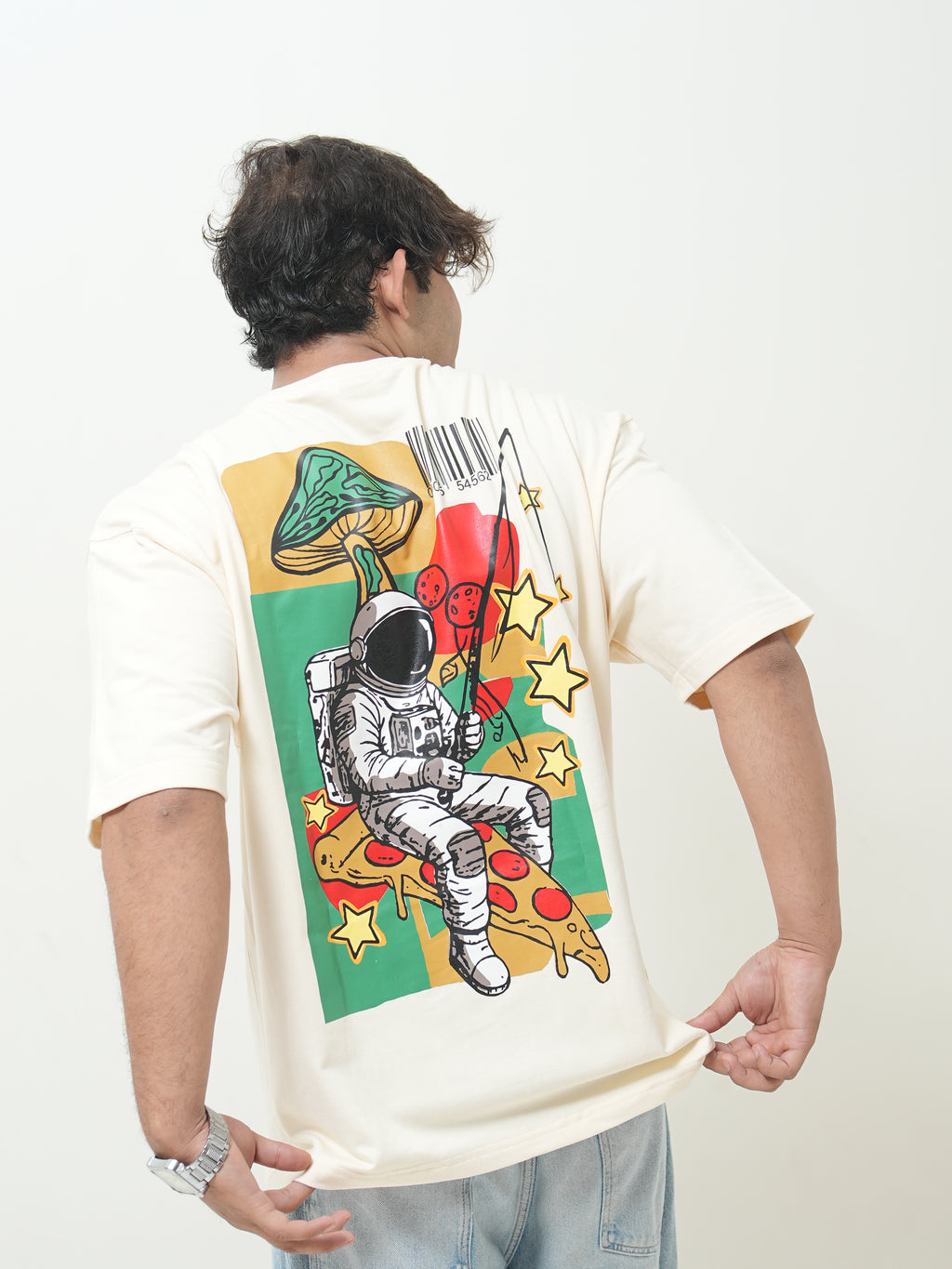 Trippy Space Explorer Graphic T-Shirt