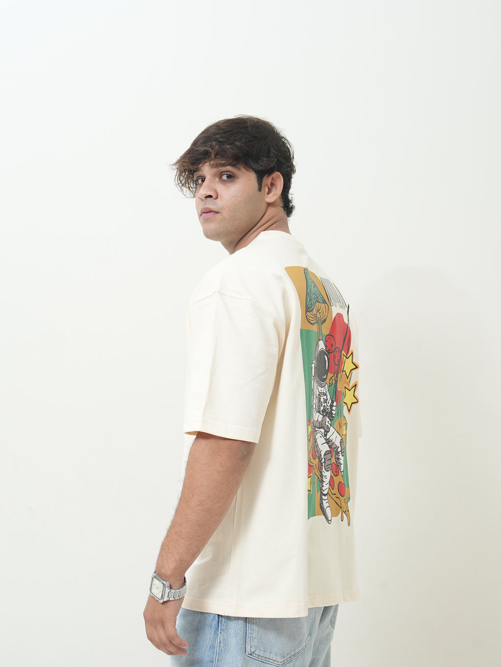 Trippy Space Explorer Graphic T-Shirt