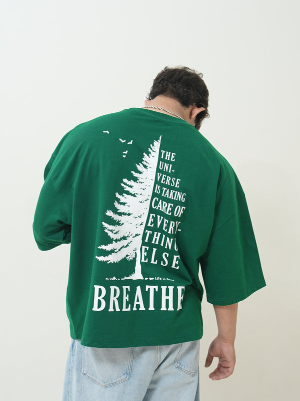 Breathe Universe Graphic Boxy Tee - Image 1