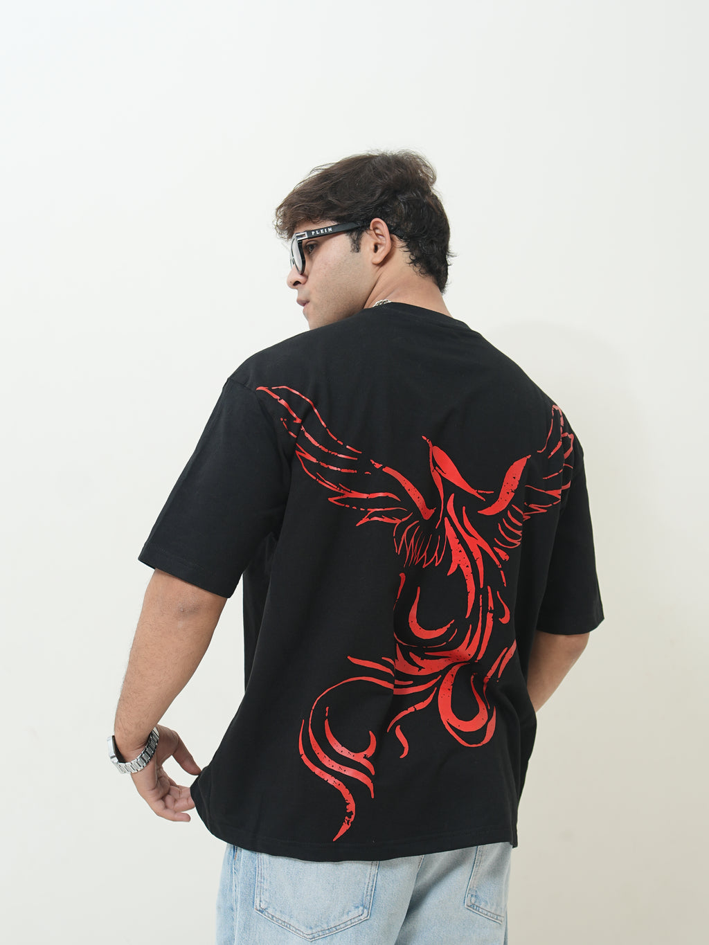 Crimson Phoenix Oversized Tee