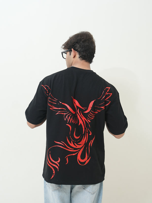 Crimson Phoenix Oversized Tee - Image 2