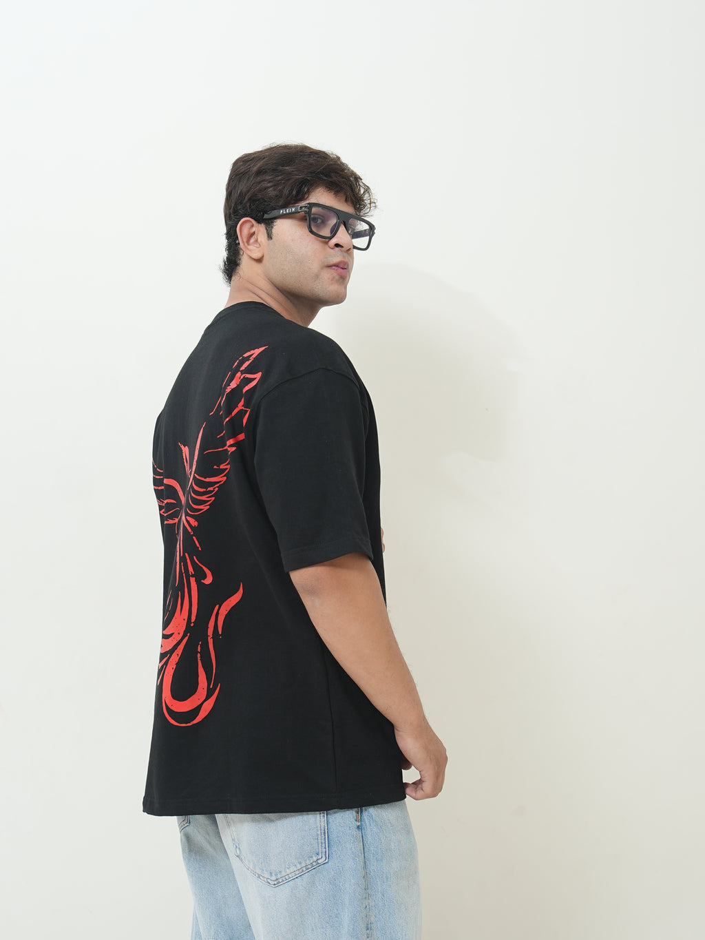 Crimson Phoenix Oversized Tee