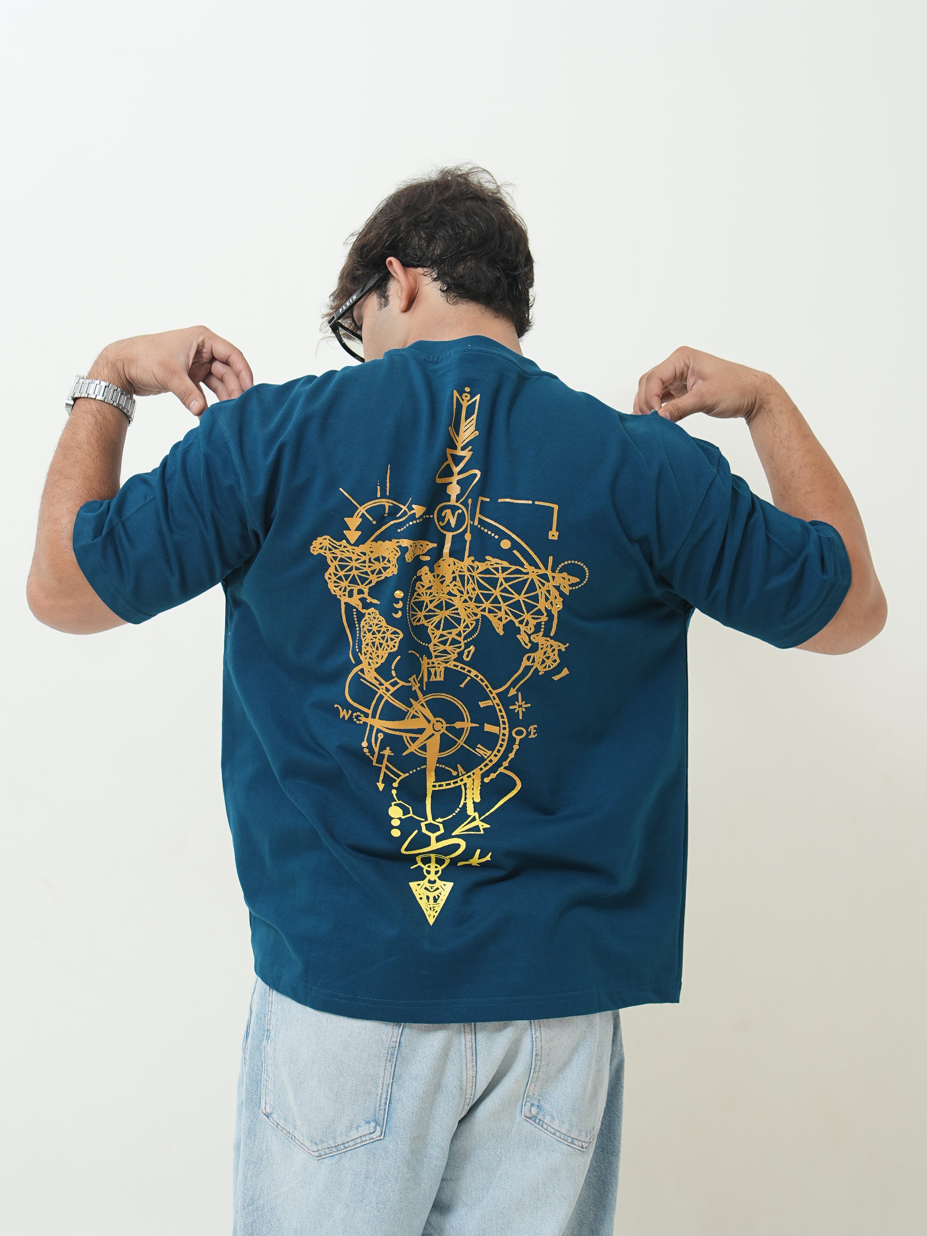 Celestial Navigator Graphic Oversized Tee