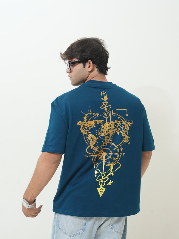 Celestial Navigator Graphic Oversized Tee - Image 4