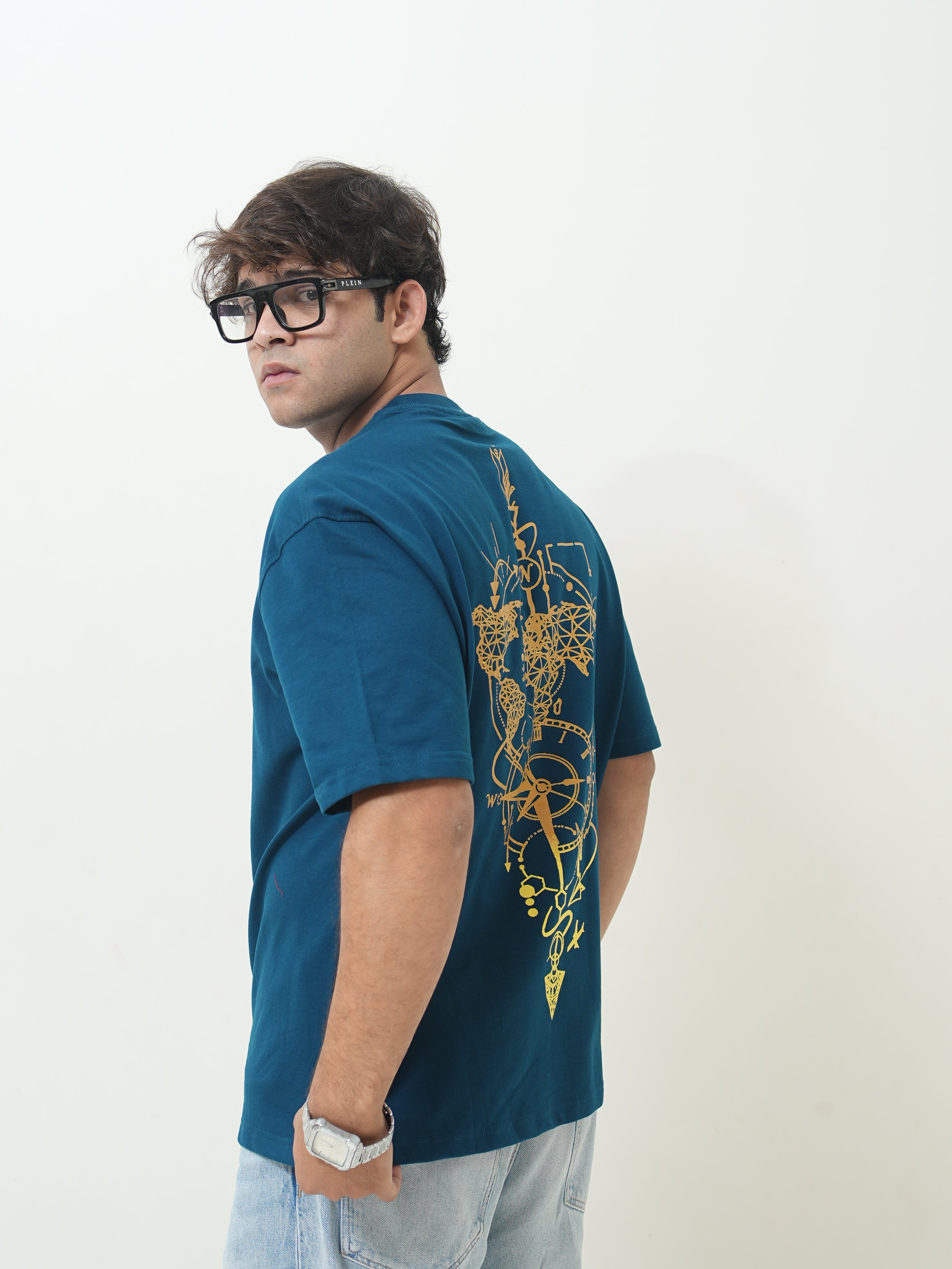 Celestial Navigator Graphic Oversized Tee