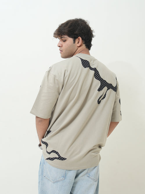 Antim Abstract Pattern Oversized Tee